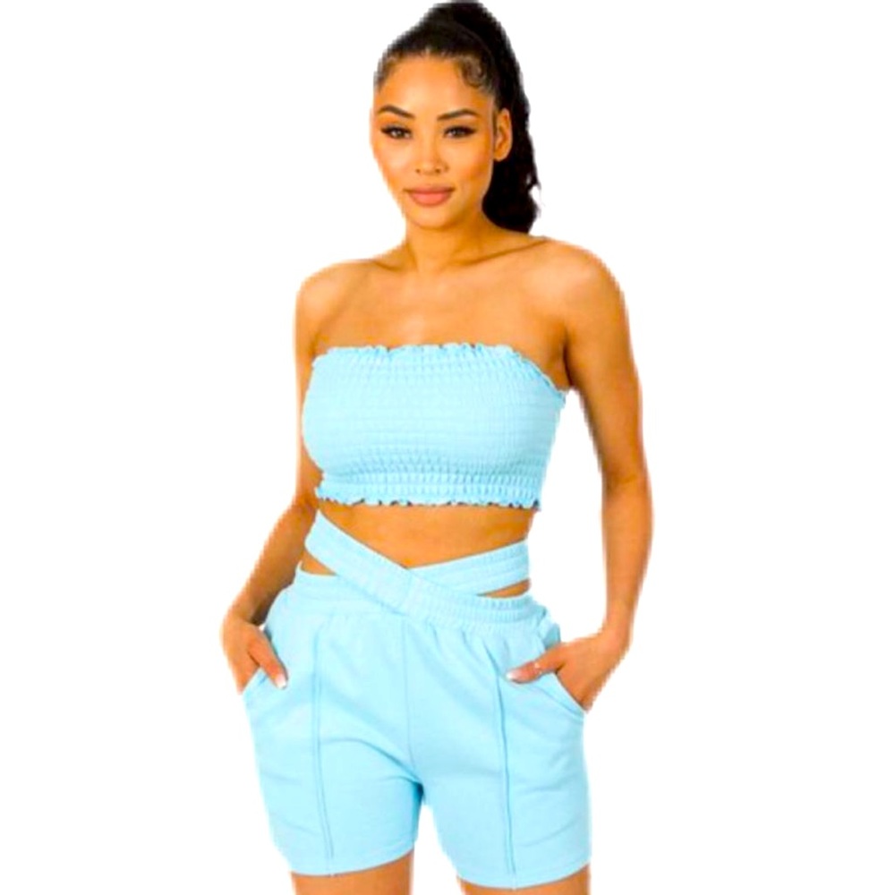 2piece short Set